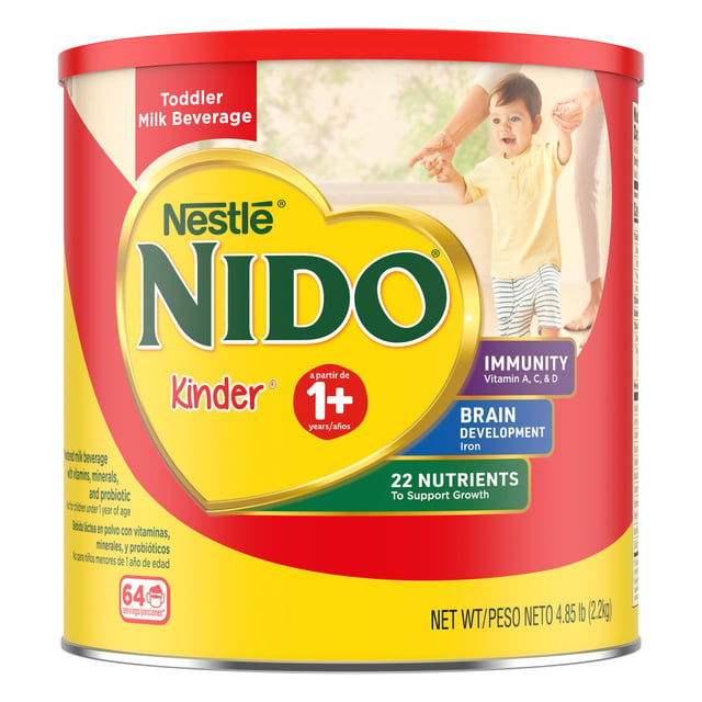 Nestlé Nido Kinder 1+ Toddler Powdered Milk, 4.85 Pound Container