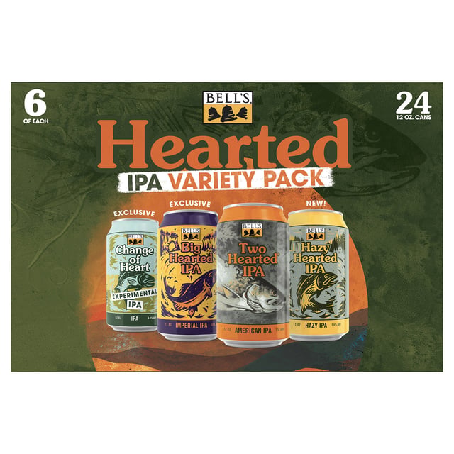 Bell's Brewery Hearted IPA Variety Pack, 24 x 12 oz Cans