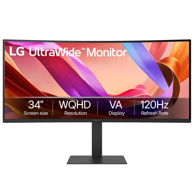 LG 34" Ultrawide UWQHD 120Hz Monitor 34U62TB-B