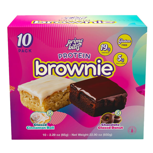 Prime Bites Protein Brownies, 10 CT