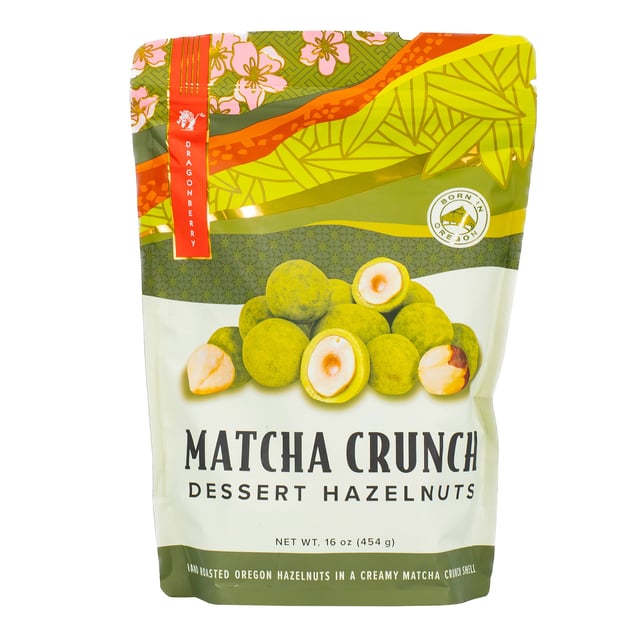 Matcha Crunch Oregon Hazelnuts 16 oz (1 lb)