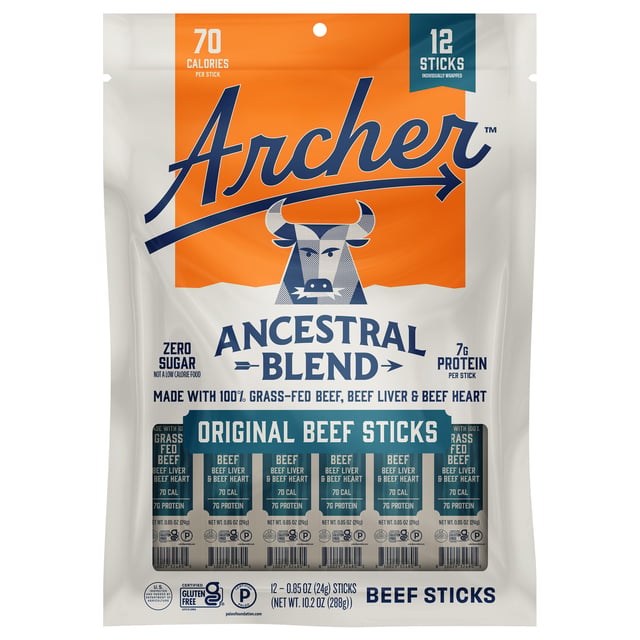 Country Archer Ancestral Beef Sticks 12ct/0.85 oz (0.63 lb)