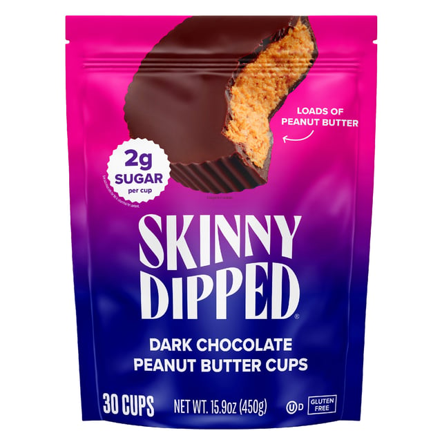 SkinnyDipped Dark Chocolate Peanut Butter Cups 30 CT