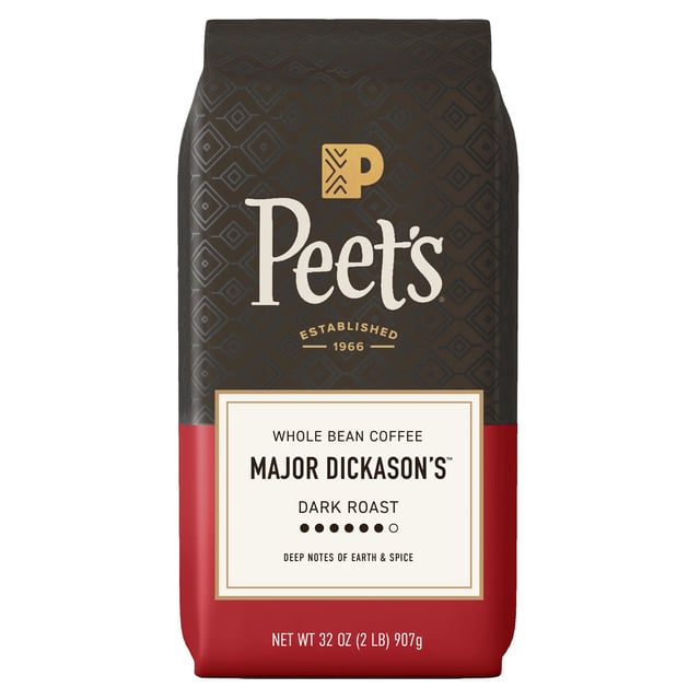 Peet's Major Dickason's Blend Dark Roast Whole Bean Coffee 2 lb