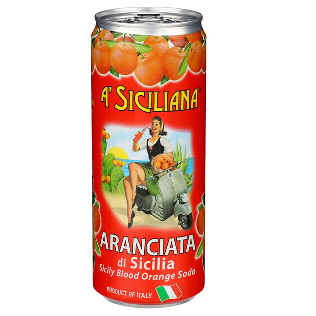 A'Siciliana Sparkling Italian Soda, Blood Orange, 11.15 fl oz, 16 CT