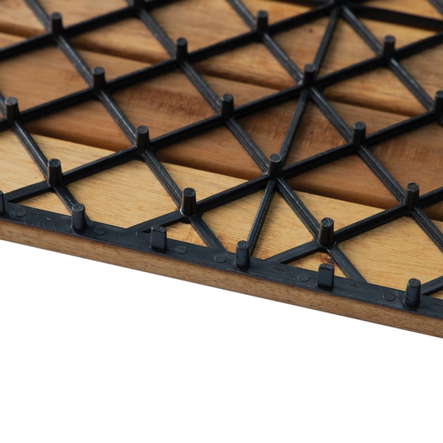 Nordic Wood Modular Wood Tiles 12" x 12", 10-Pack
