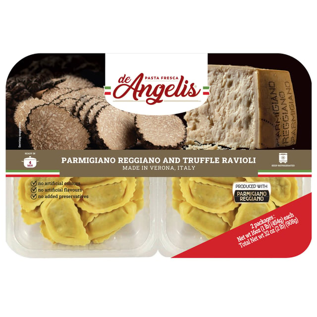 De'Angelis Truffle & Parmigiano Ravioli, 32 oz