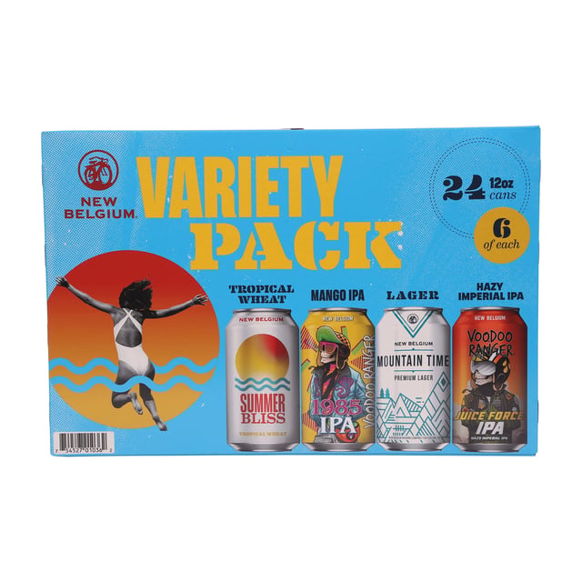 New Belgium Variety Pack 24/12 oz Cans