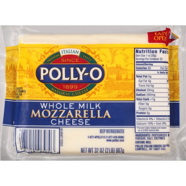 Polly-O Whole Milk Mozzarella 32 oz (2 lbs)