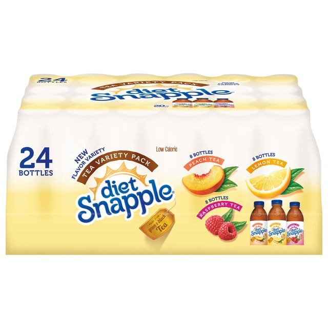 Snapple Zero Sugar Tea Variety Pack 24/20 oz Bottles