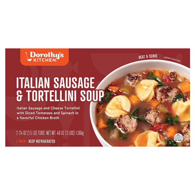 Dorothy's Kitchen Sausage & Tortellini Soup 2/24 oz
