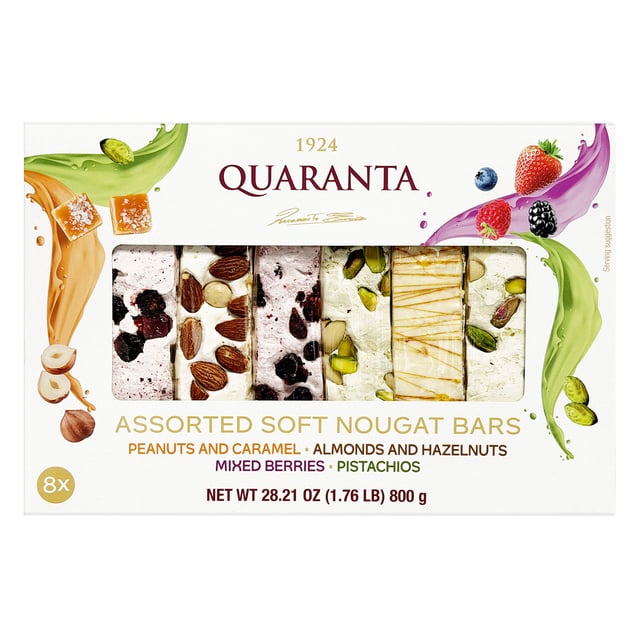 Quaranta Assorted Nougat Bars 1.76 Pounds
