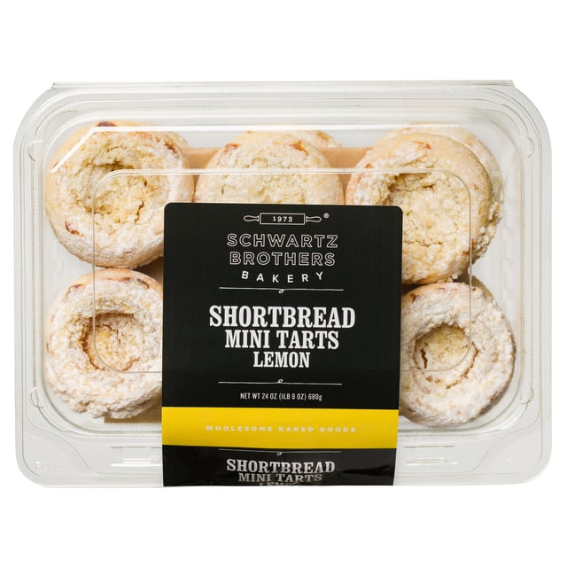 Schwartz Brothers Bakery Shortbread Mini Lemon Tarts, 24 oz