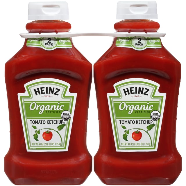 Organic Heinz Ketchup, 2 Pack, 44 Ounces Each
