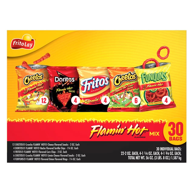 Frito-Lay Flamin' Hot Mix 30 CT / 56 OZ