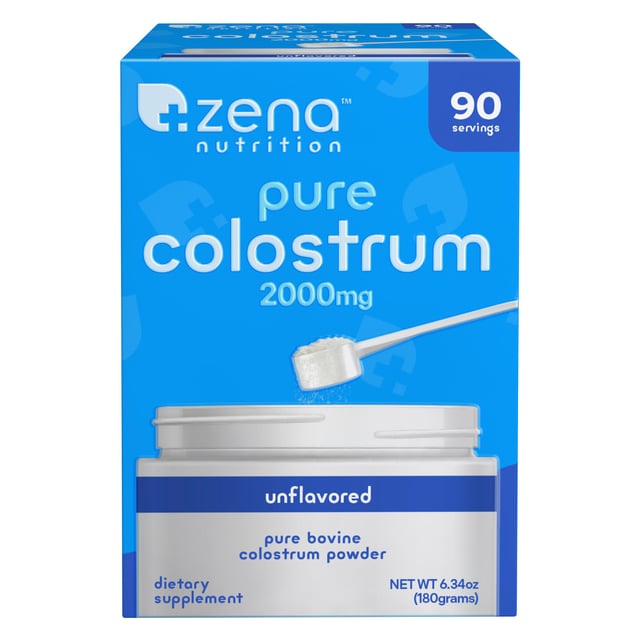 Zena Nutrition Pure Colostrum 180g, 90 Servings (2000mg per Serving)