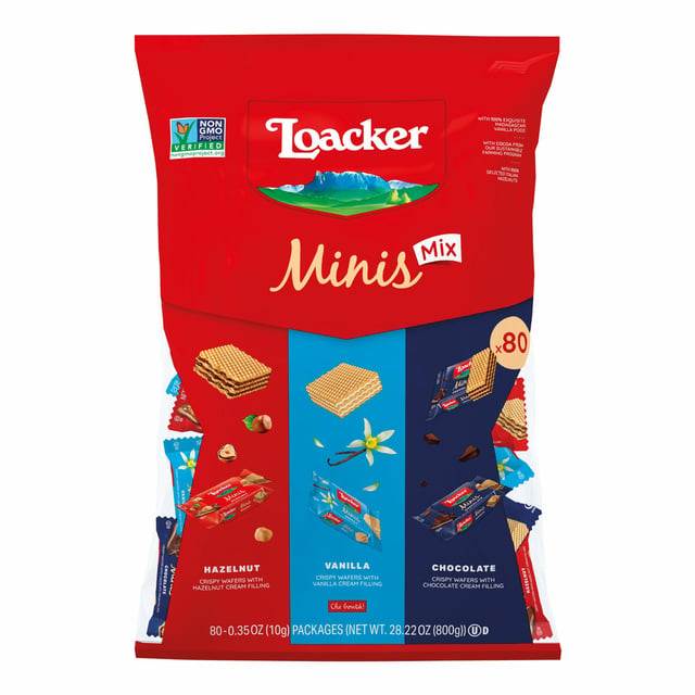 Loacker Mini Wafer Cookies 80 CT/0.35 Ounce Each