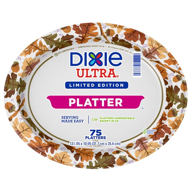 Dixie Ultra Platter 75 Count