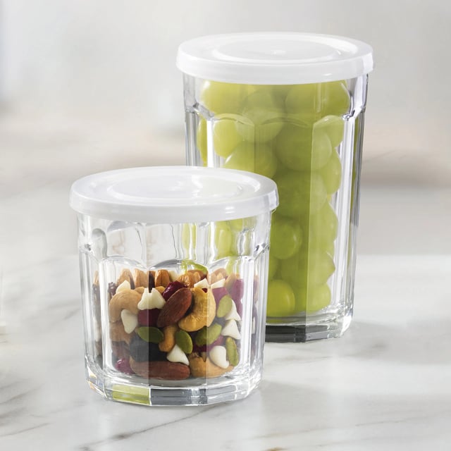 Libbey Atria Glassware Set 16 Piece with Lids