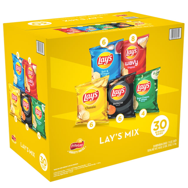 Frito-Lay Lay's Mix 30 Pack 1.5 Ounces Each
