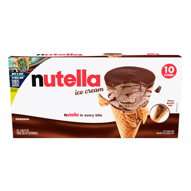 Nutella Ice Cream Cones, 10-Count Box