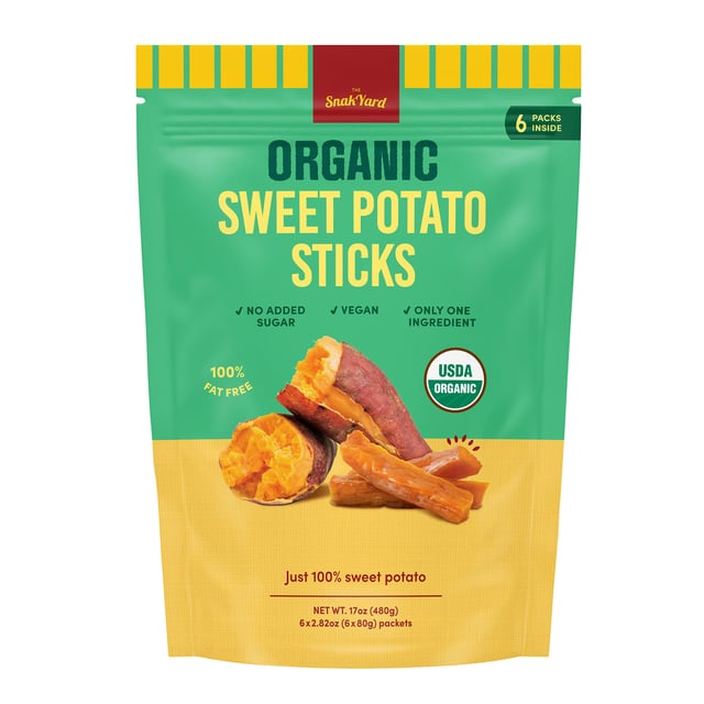 Snak Yard Organic Sweet Potato Sticks, 6/2.82 Ounce Packs