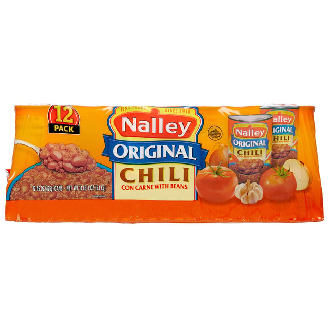 Nalley's Original Chili with Beans, 15 oz, 12 ct