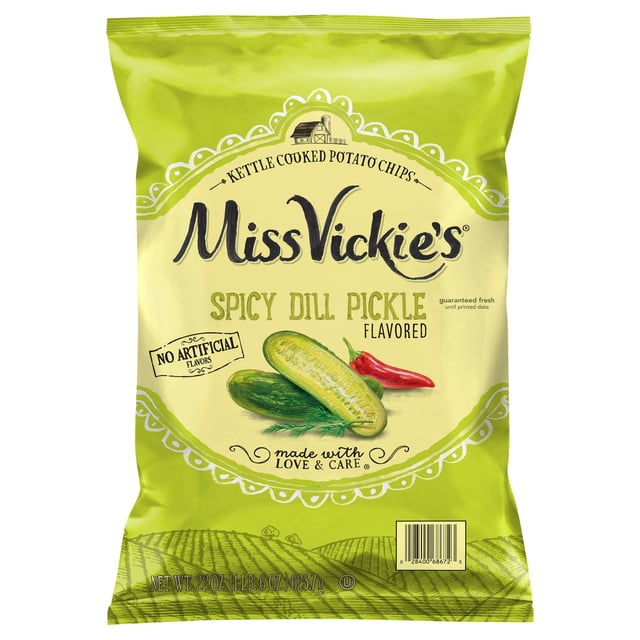 Miss Vickie's Spicy Dill Pickle Chips 22 oz