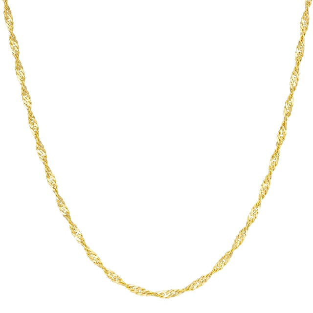 14kt Yellow Gold 2.5mm 18" Singapore Chain