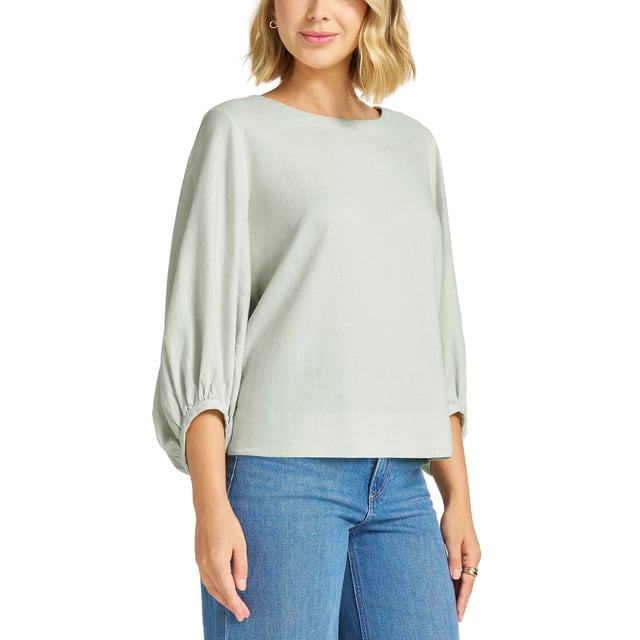 Matty M Women's Linen Blend Top