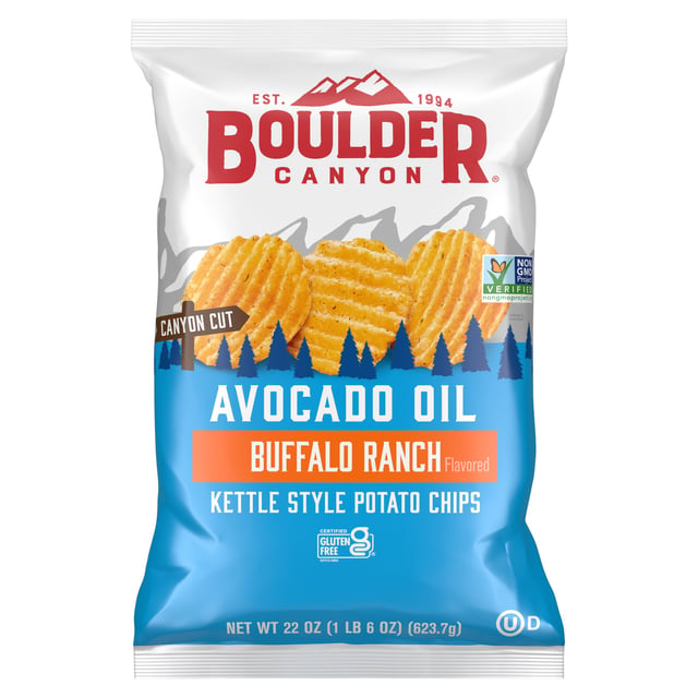 Boulder Canyon Boulder Batch Avocado Buffalo Ranch Kettle Chips, 22 oz Bag