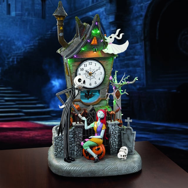 Disney Nightmare Before Christmas 22" Animated Clock Tower with LED and Music