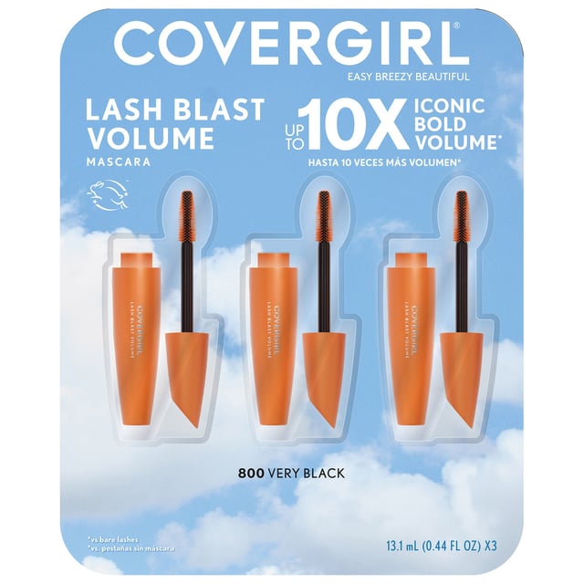 CoverGirl LashBlast Volume Mascara, 0.44 FL OZ, 3-Pack
