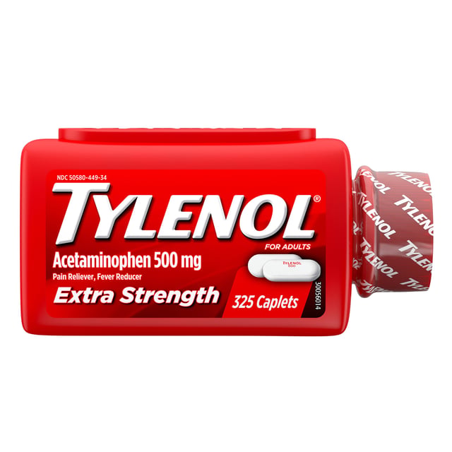 Tylenol Extra Strength 500mg Caplets, 325 Count