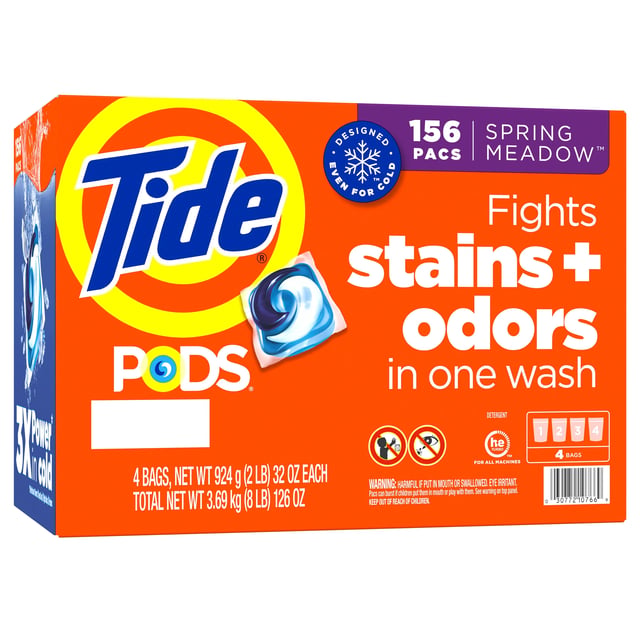 Tide PODS Spring Meadow Scent 156 CT (8 lbs)
