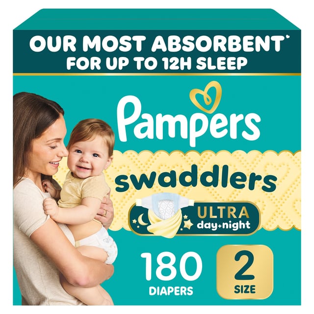 Pampers Swaddlers Ultra Size 2, 180 Count
