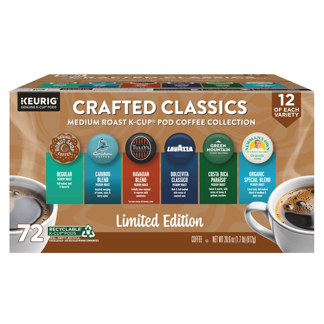 Crafted Classics Variety Pack 72 CT K-Cup Pods