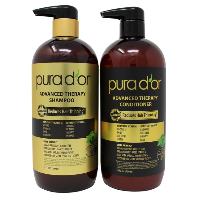 Pura d'or Advanced Therapy Shampoo & Conditioner
