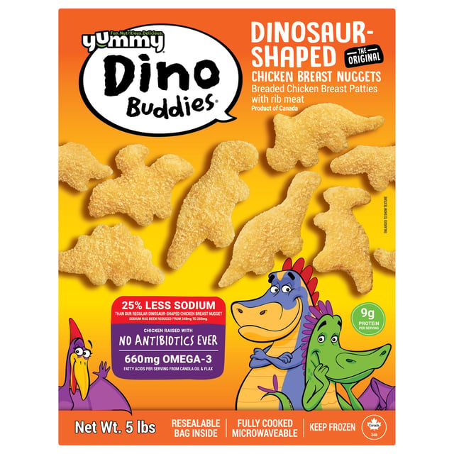 Dino Buddies Chicken Breast Nuggets, 5 lbs