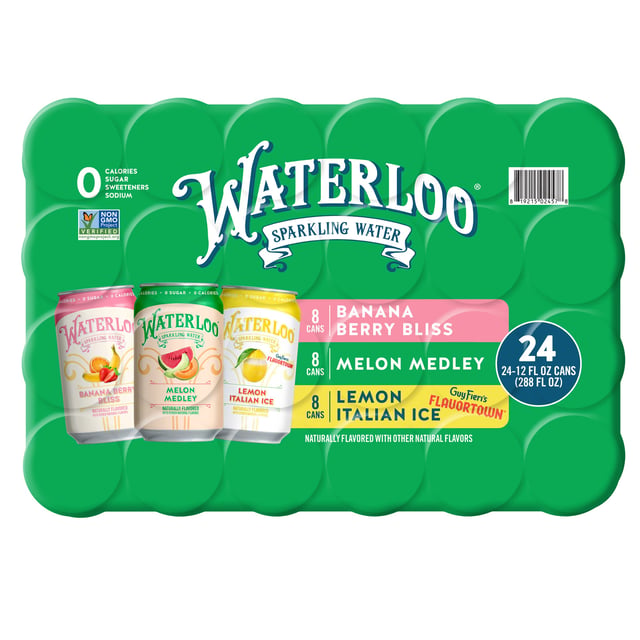 Waterloo Sparkling Water Variety Pack, 24 ct / 12 oz