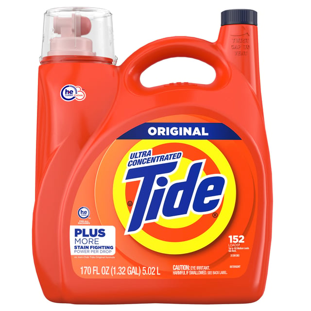 Tide HE Original Liquid Detergent, 170 fl oz, 152 Loads