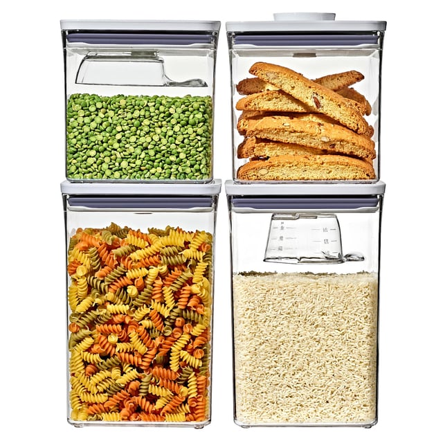 OXO SoftWorks 4-Piece POP Container Set with Cup and Scoop