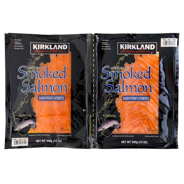 Kirkland Signature Smoked Salmon 2/12 oz