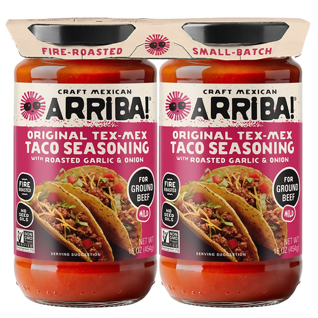 Arriba! Original Tex-Mex Taco Seasoning Sauce, 2 × 16 oz