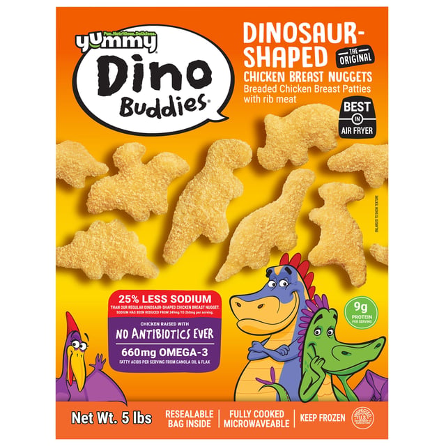 Dino Buddies Chicken Breast Nuggets, 5 lbs