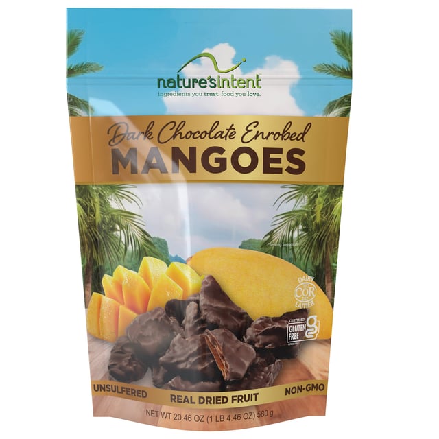 Nature's Intent Dark Chocolate Mangoes 20.46 oz