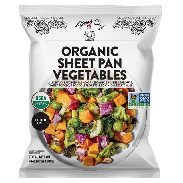 Tattooed Chef Organic Sheet Pan Vegetables, 4 lbs
