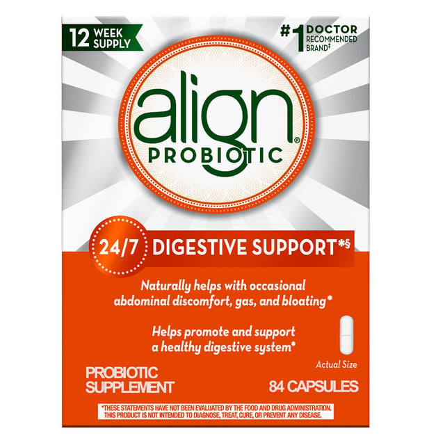 Align Daily Probiotic Supplement Capsules, 84 Count