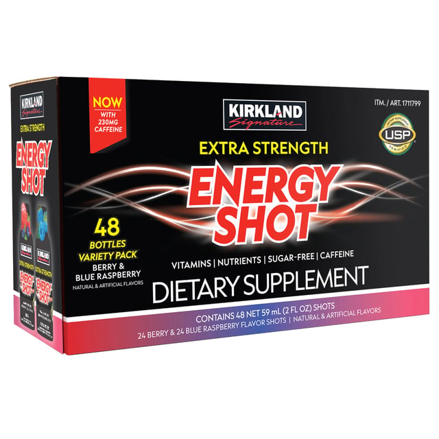 Kirkland Signature Extra Strength Energy Shot, 48 Count x 2 oz
