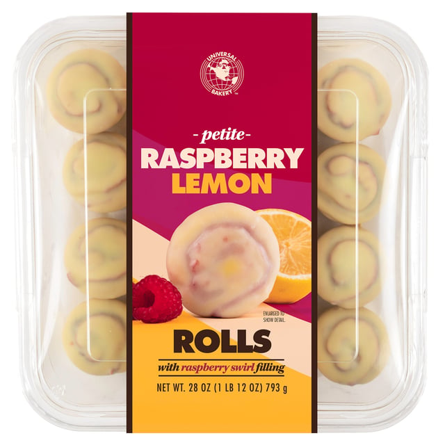Universal Bakery Raspberry Lemon Rolls 28 oz